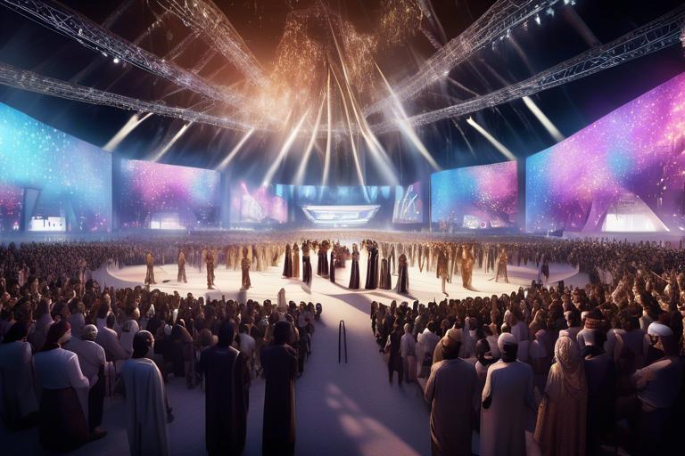 Rendering of a performance or ceremony at the EXPO 2025 venue