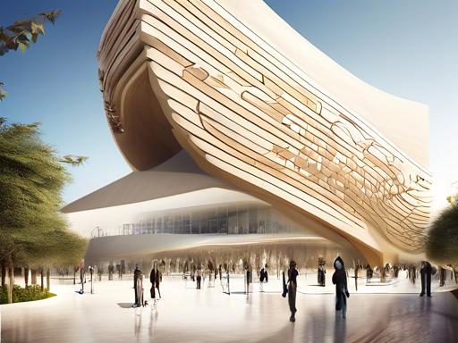 Architectural rendering of a featured Japanese pavilion at EXPO 2025