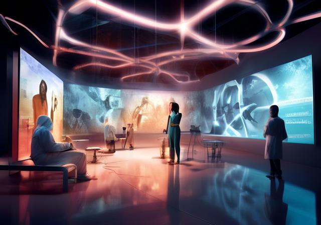 Concept art for one of the EXPO 2025 themed areas like 'Saving Lives'